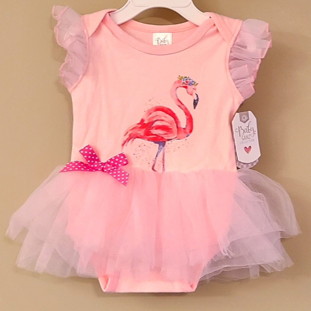 NWT Pink onesie/bodysuit with attached tutu